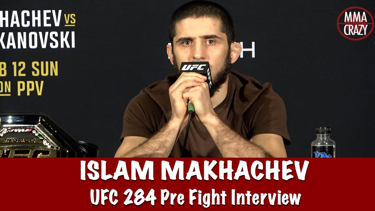 Full Islam Makhachev UFC 284 Pre Fight Interview background