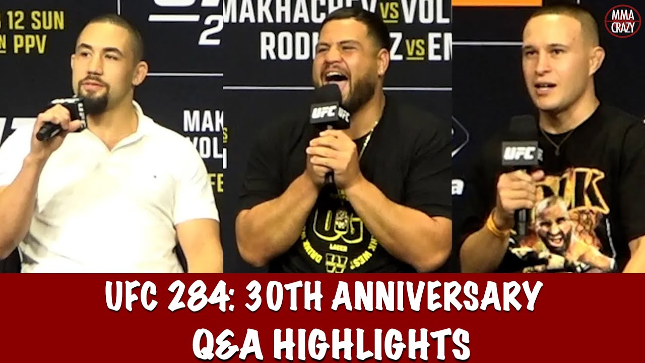 UFC 284: Robert Whittaker, Tai Tuivasa Q&A Highlights