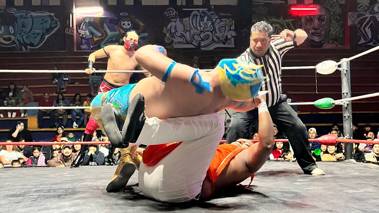 Camino a la Gloria Arena Neza Taquero Maldito Jr, Yokai y Tao Lee Vs Kid Laberinto, Memphis y Balack background