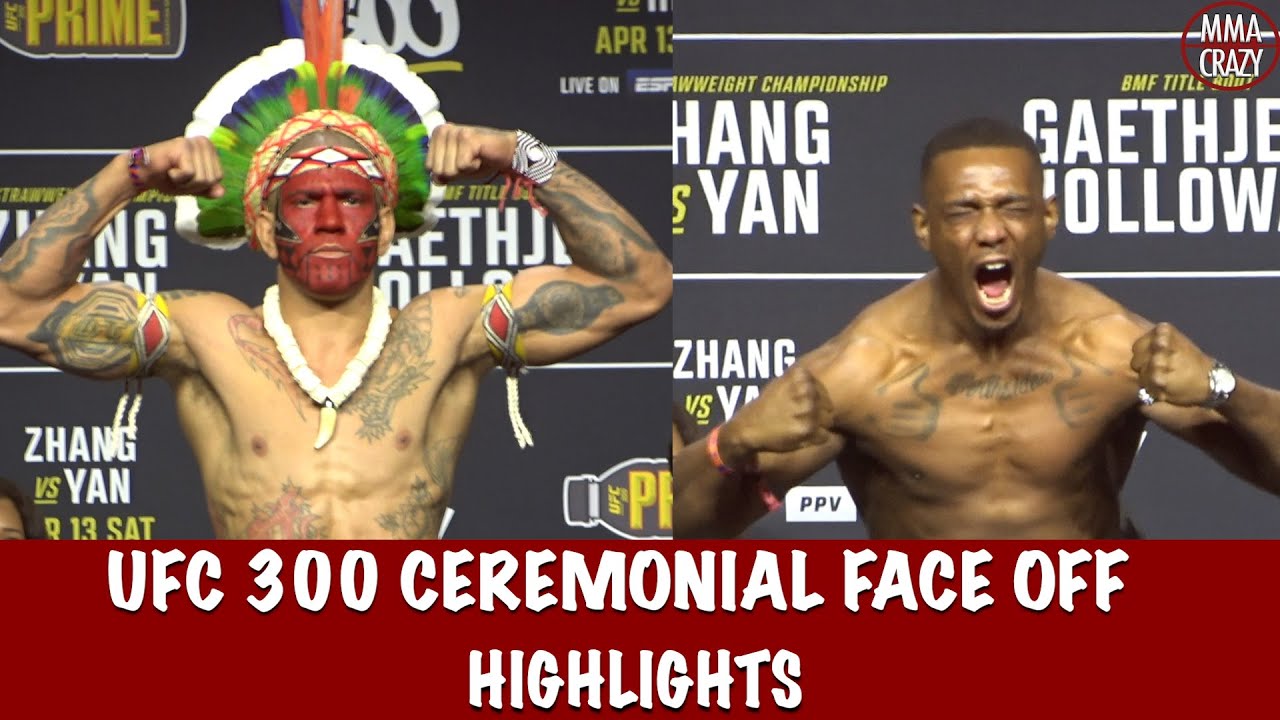 FULL UFC 300: FACE OFF Highlights background