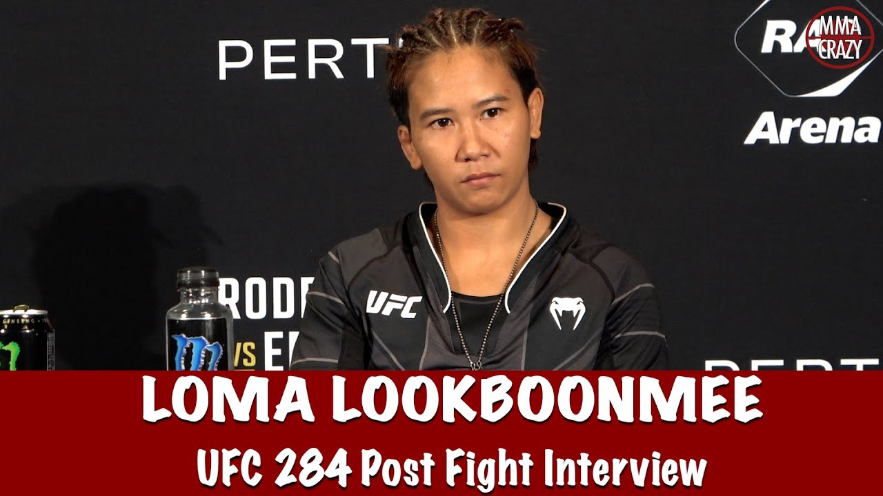 Loma Lookboonmee talks doubting herself & turnaround submission win over Elise Reed at UFC 284 background