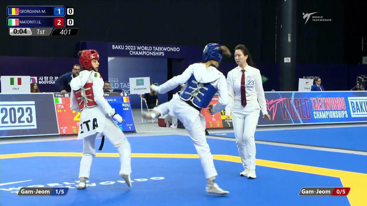 401 R64 Women 53kg ROU GEORGIANA M ITA MATONTI I E background