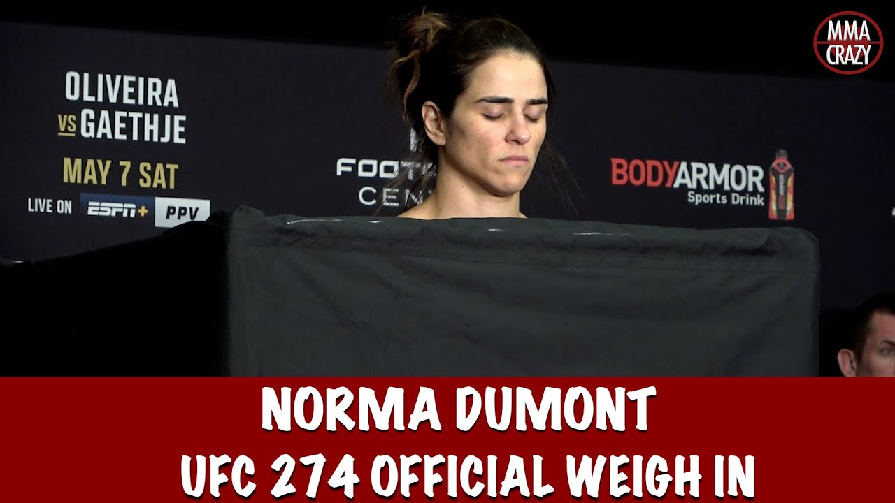 Norma Dumont misses weight again at 146.5 for UFC 274 background