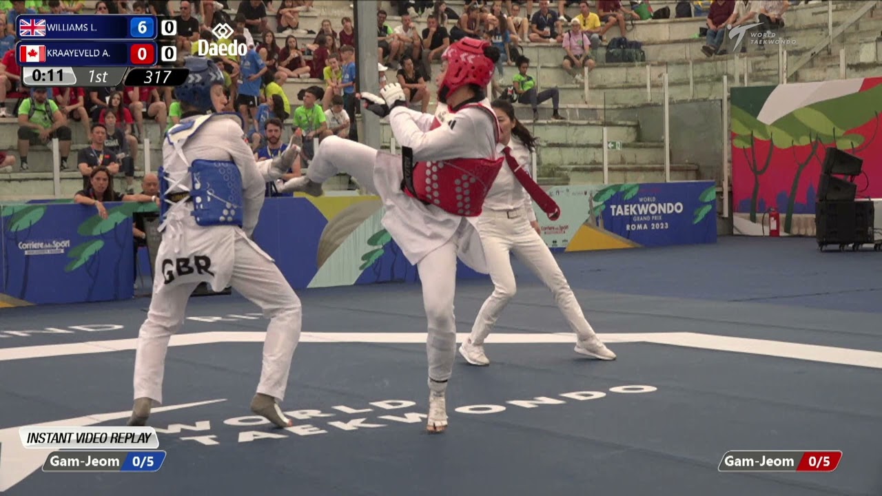 317 R16 Women 67kg GBR WILLIAMS Lauren CAN KRAAYEVELD Ashley