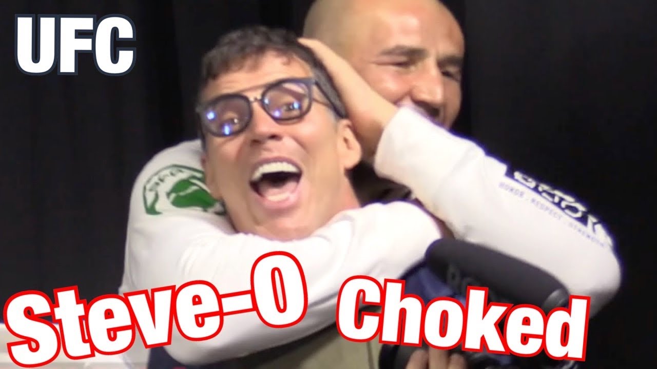 Jackass star Steve-O gets choked by UFC Fighter backstage
