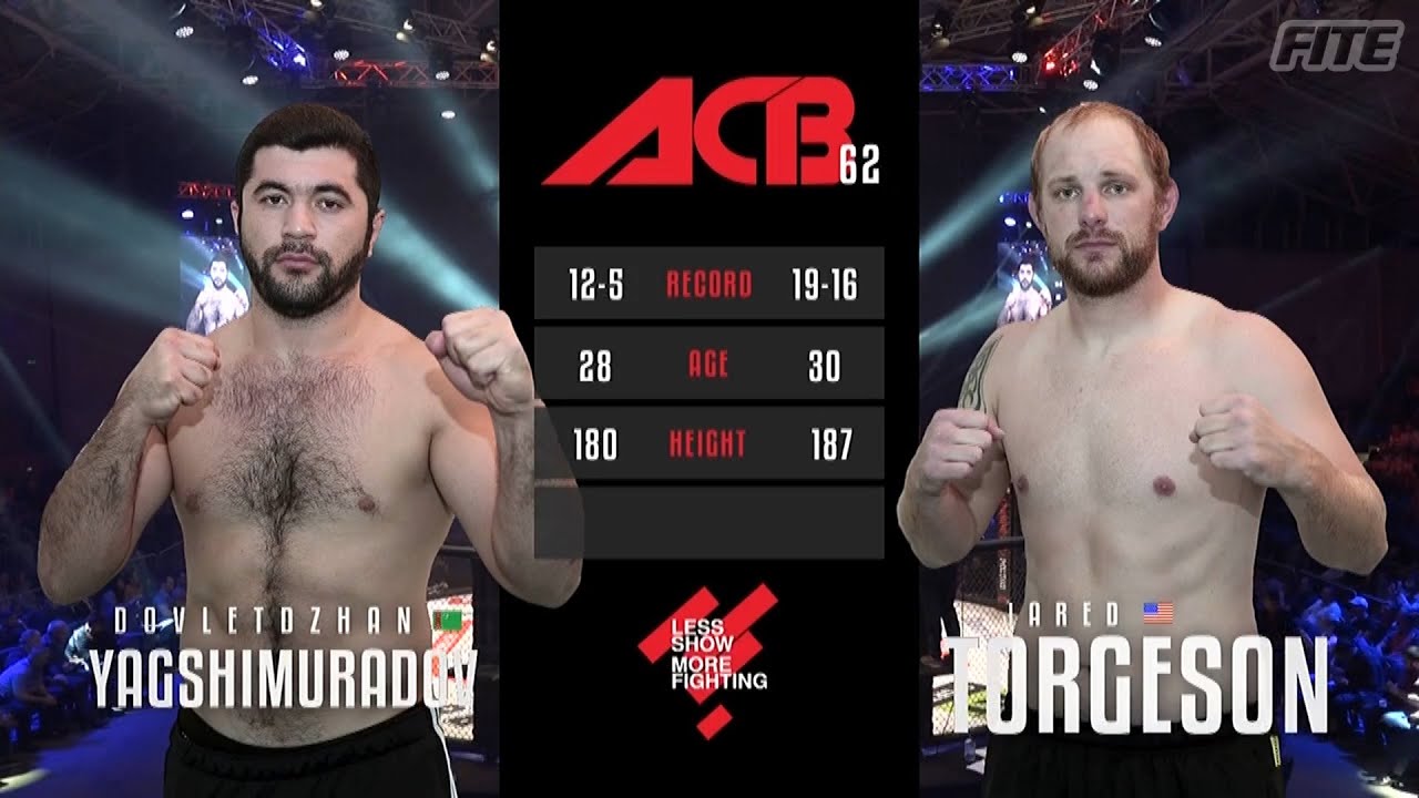 Довлетджан Ягшимурадов vs. Джаред Торгесон | Dovletdzhan Yagshimuradov vs. Jared Torgeson | ACB 62