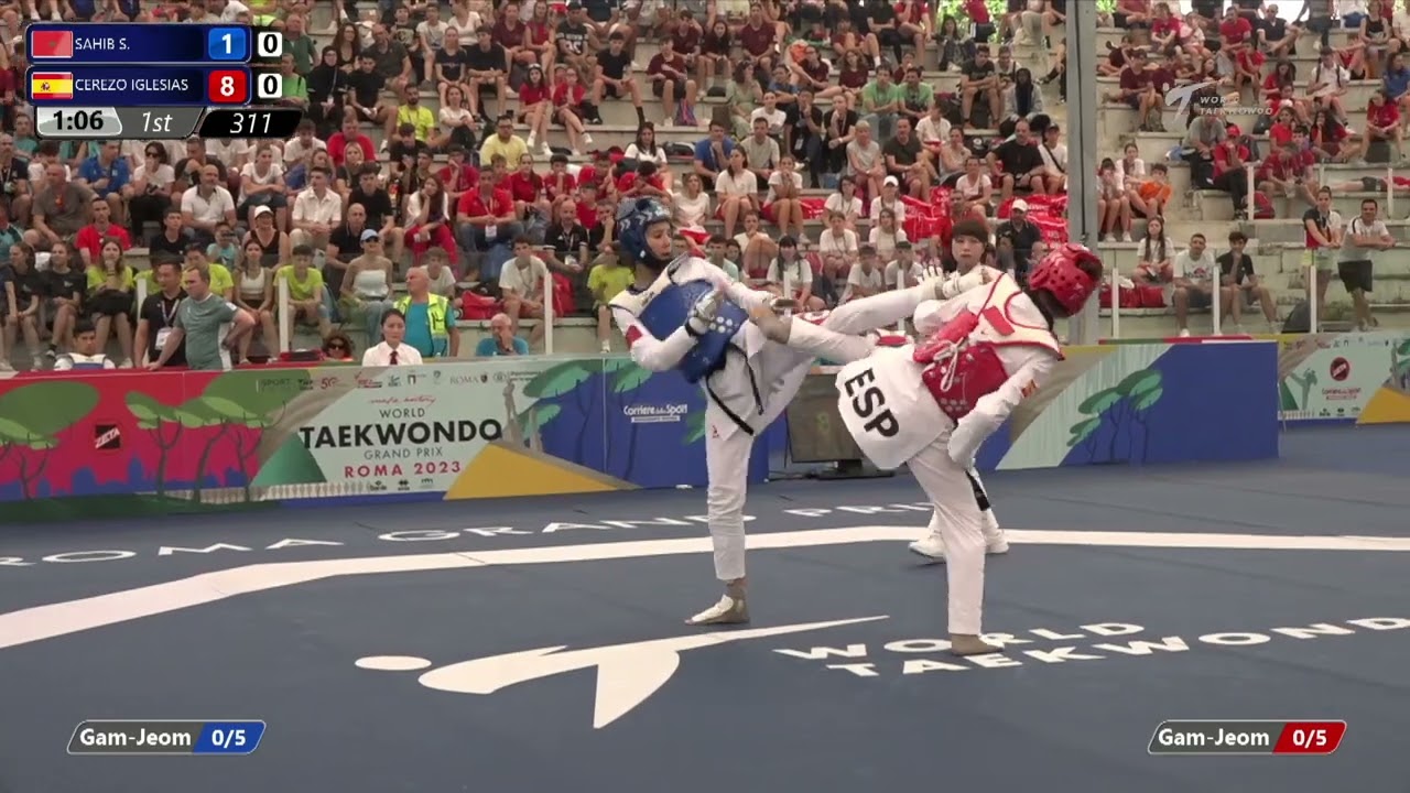 311 R16 WOMEN -49KG MAR SAHIB Soukaina ESP CEREZO IGLESIAS Adriana background