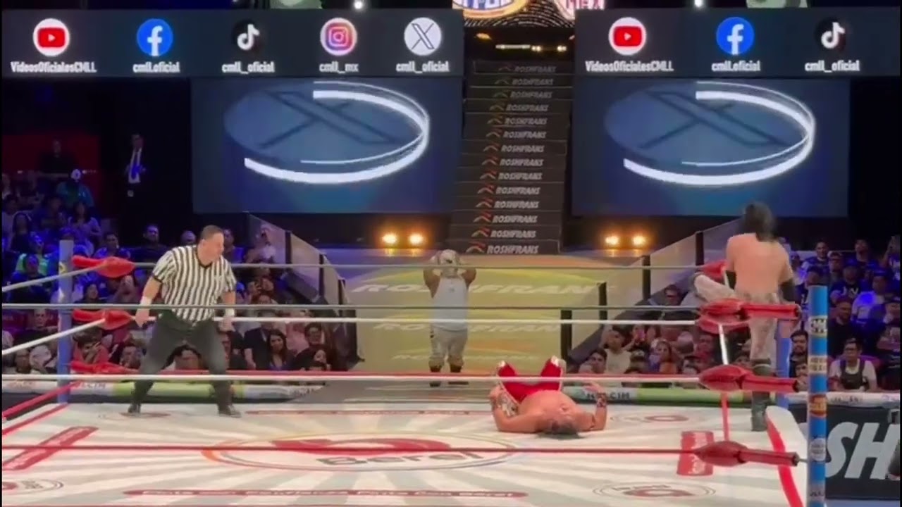 Reporte CMLL: Último Guerrero, Magnus y Rugido 🆚 Kojima, Okumura y Matthew Justice background