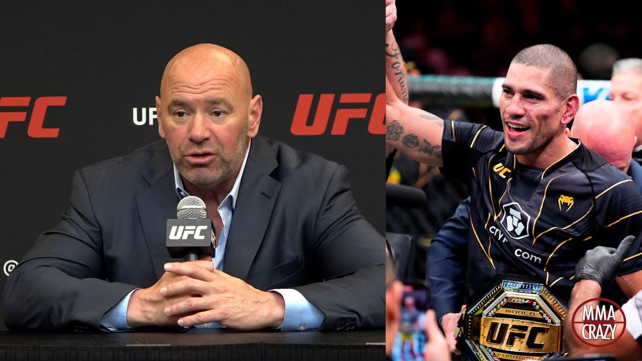 Dana White on Alex Pereira win at UFC 281 "seriously straight out a MOVIE" background