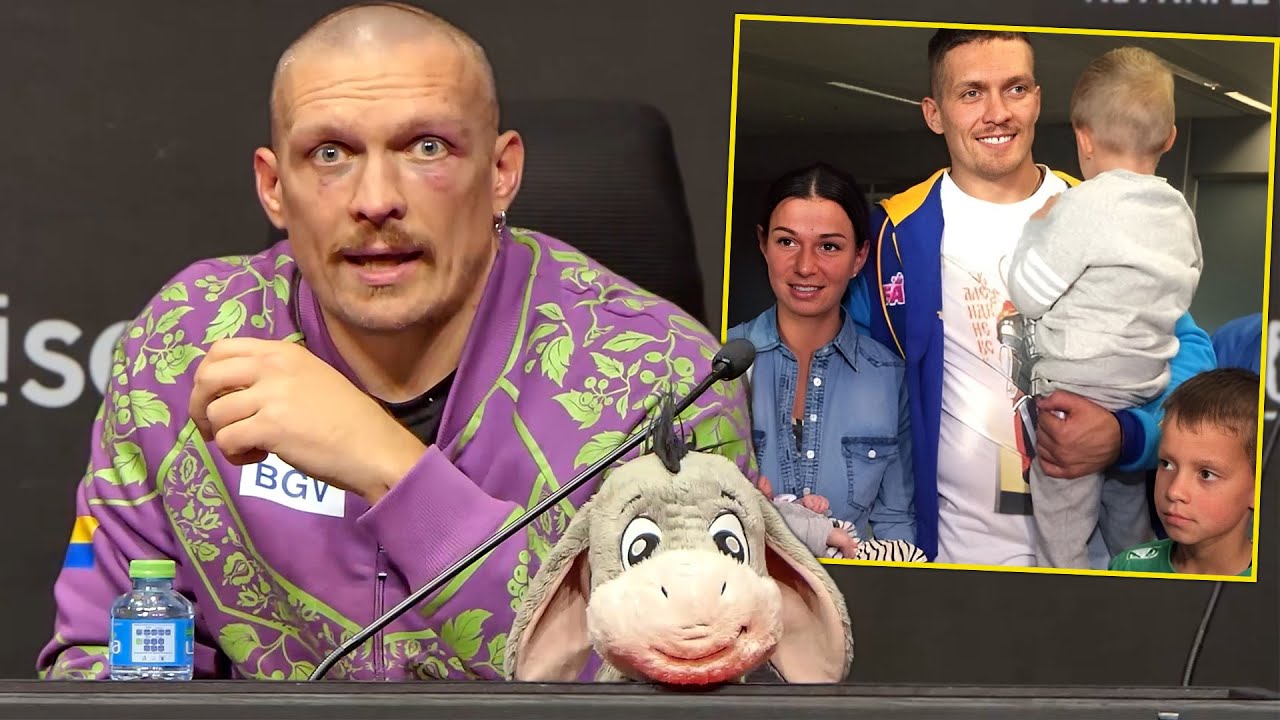 Oleksandr Usyk DEDICATES Fury Win to Daughter: 'SHE SAID THIS TOY WOULD GIVE ME LUCK!' background