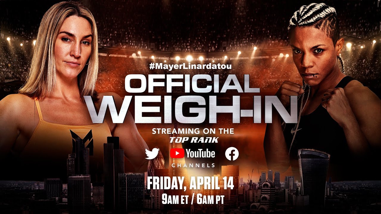 Mayer vs Linardatou, Joyce vs Zhang | OFFICIAL WEIGH-IN