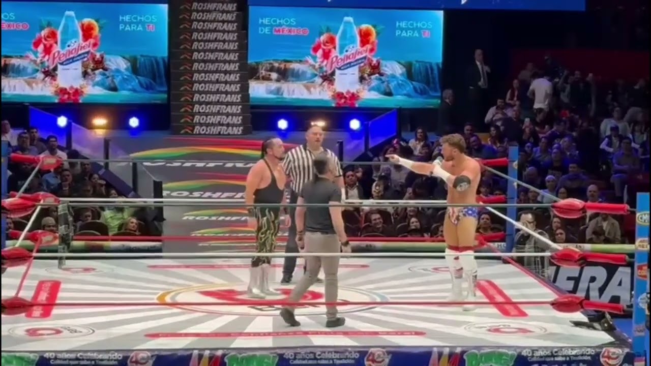 Averno: Ganaste con trampa, aquí se viene a luchar no ha hablar tanto, estás en México background