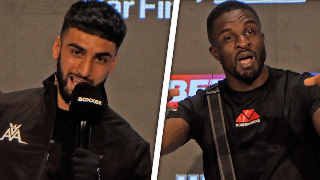 TENSE! Adam Azim vs Ohara Davies • FINAL PRESS CONFERENCE • SKYSPORTS BOXING & BOXXER background