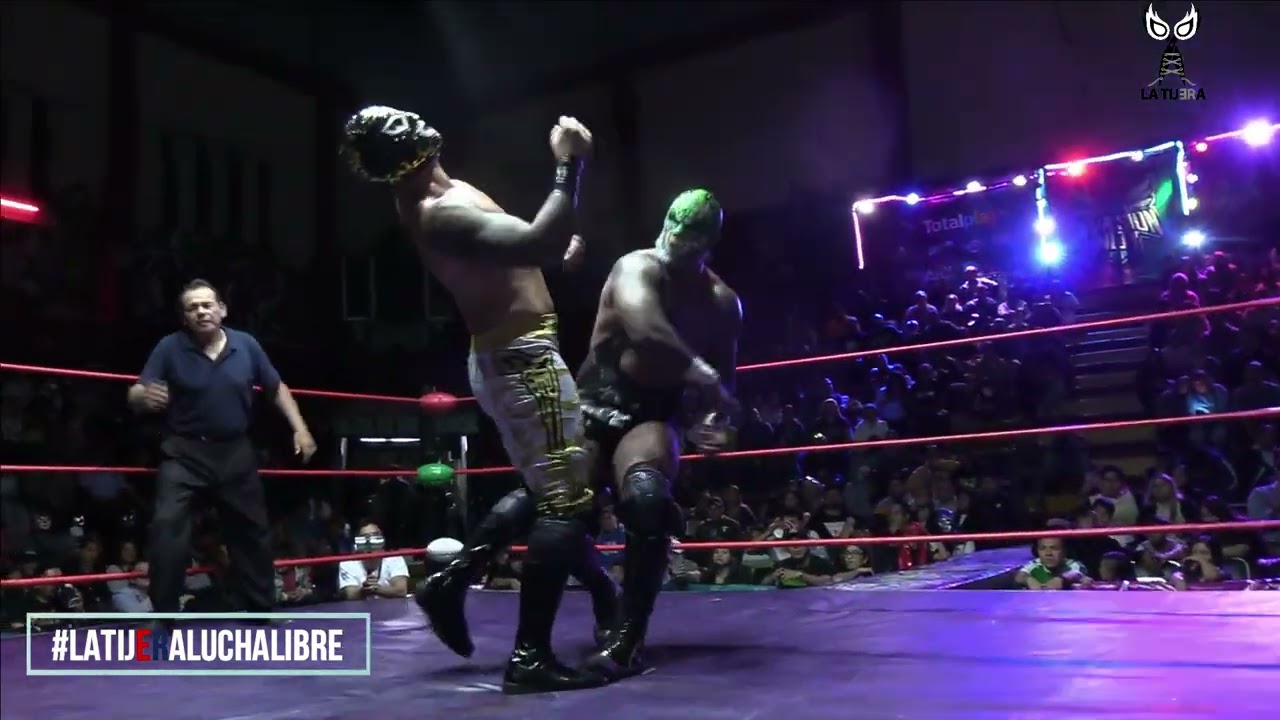 Campeonatos NWA México Sansón y Forastero 🆚 Texano Jr y Súper Nova 🆚 Alpha Wolf y Dragón Bane