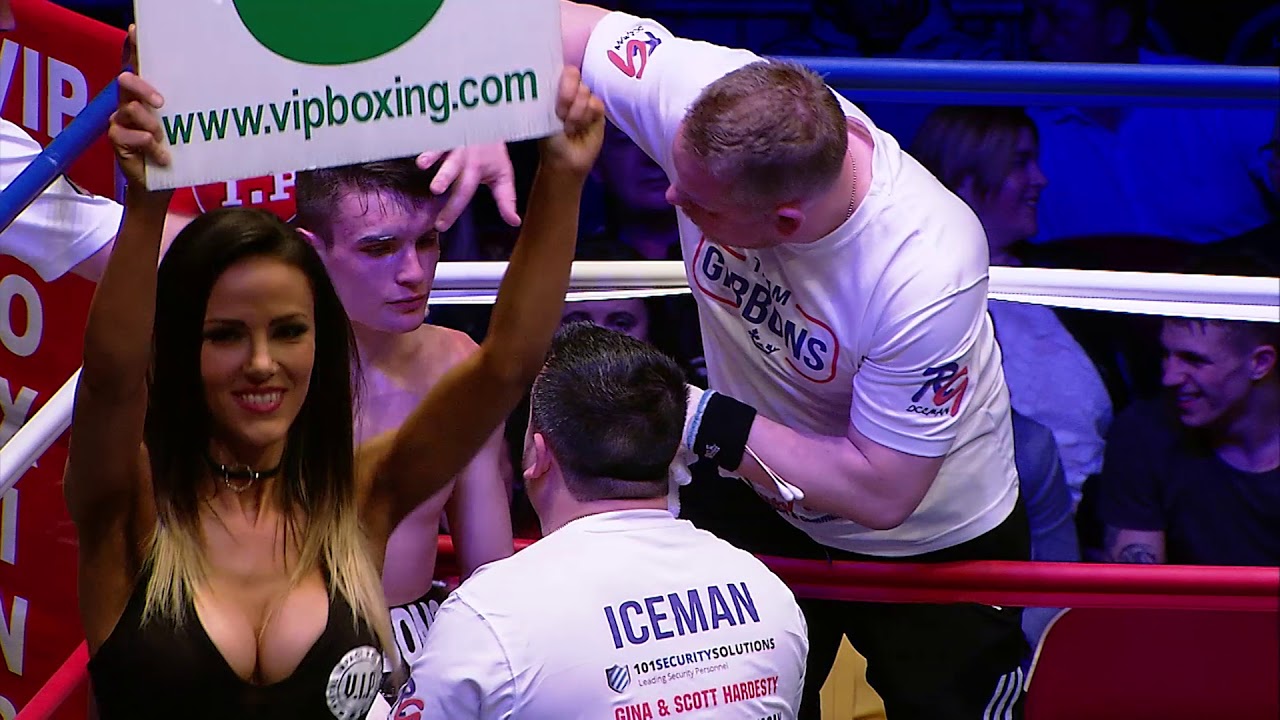 Ryan Gibbons v Georgi Georgiev 6.4.2018 at City Hall, Hull background