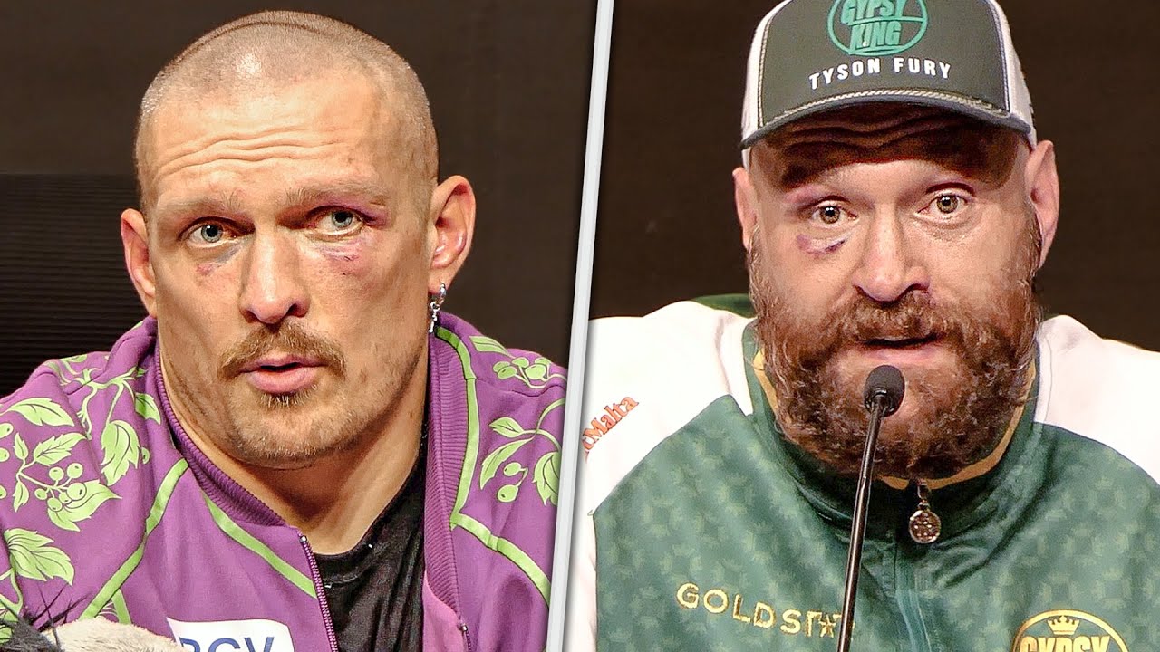 Oleksandr Usyk vs. Tyson Fury 2 • FULL POST FIGHT PRESS CONFERENCE | DAZN Boxing backdrop