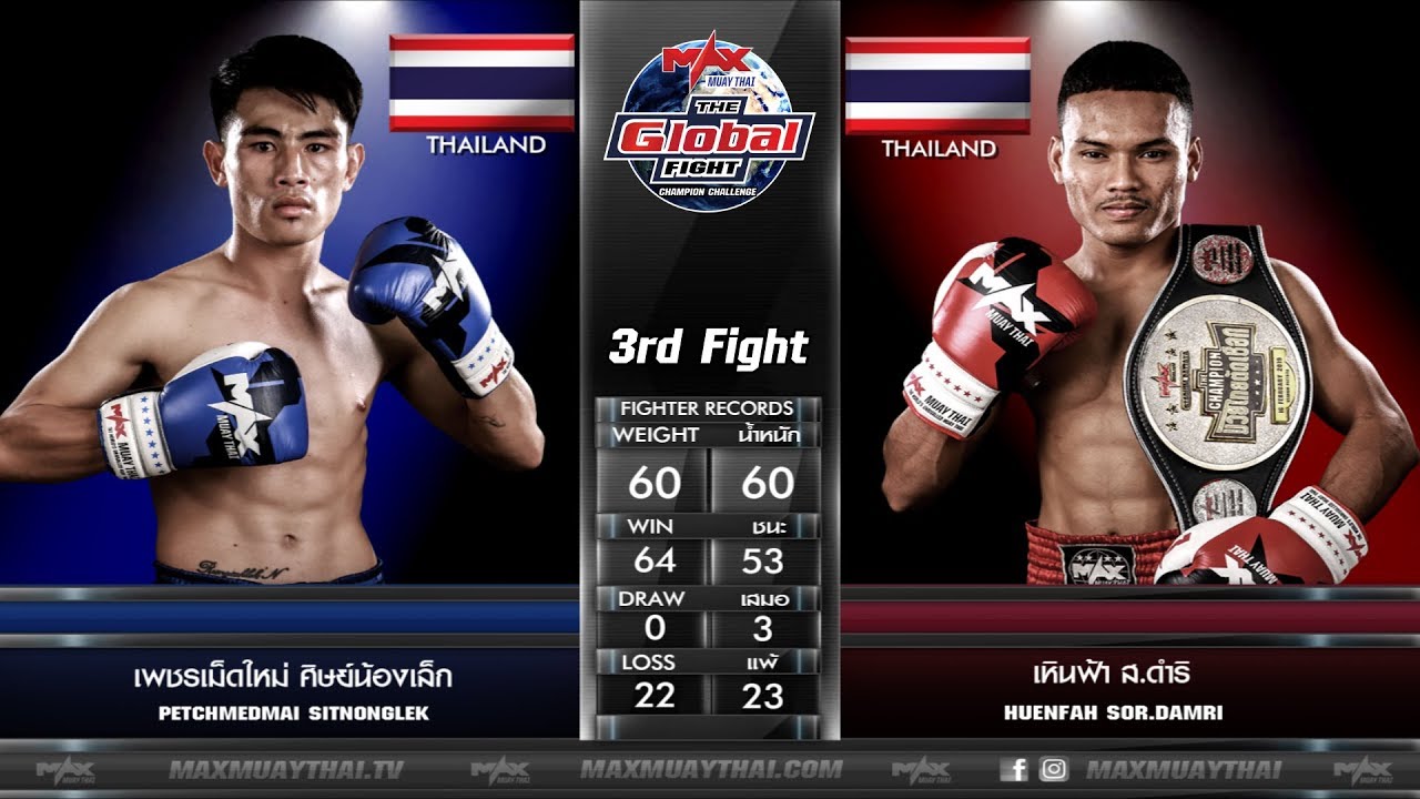 คู่ที่ 3 เพชรเม็ดใหม่ ศิษย์น้องเล็ก VS เหินฟ้า ส.ดำริ |THE GLOBAL FIGHT (26-12-2019)