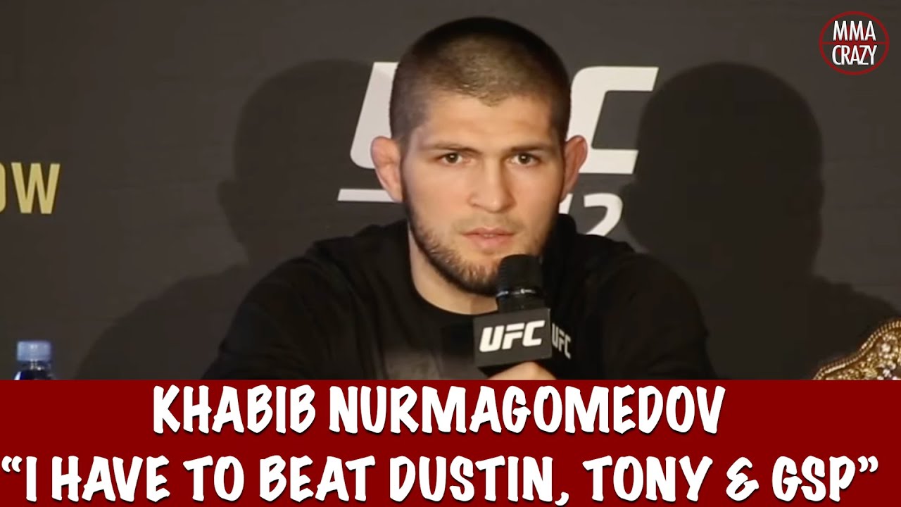 Khabib Nurmagomedov "I have to beat Dustin, Tony Ferguson & GSP to be P4P Number 1