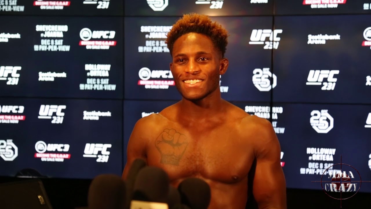 Hakeem Dawodu talks win over Kyle Bochniak at UFC 231 backdrop