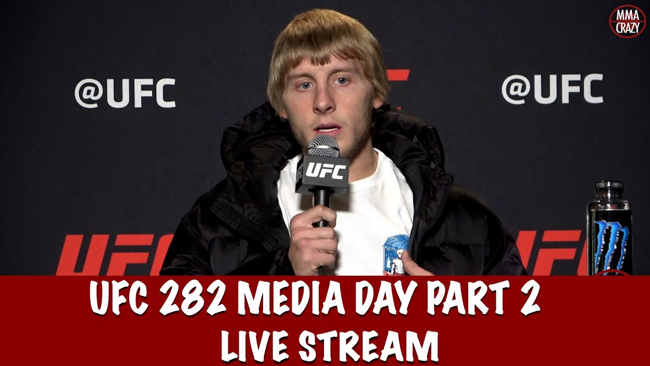 UFC 282: Blachowicz vs. Ankalaev Media Day Live Stream Part 2 background