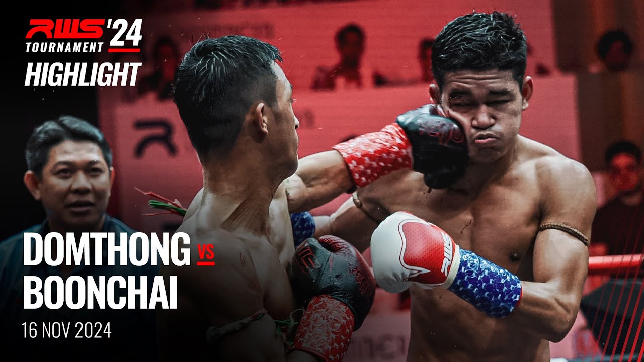 Highlight l Domthong Lookjaoporrongtom vs Boonchai Sor. Boonmeerit I RWS background