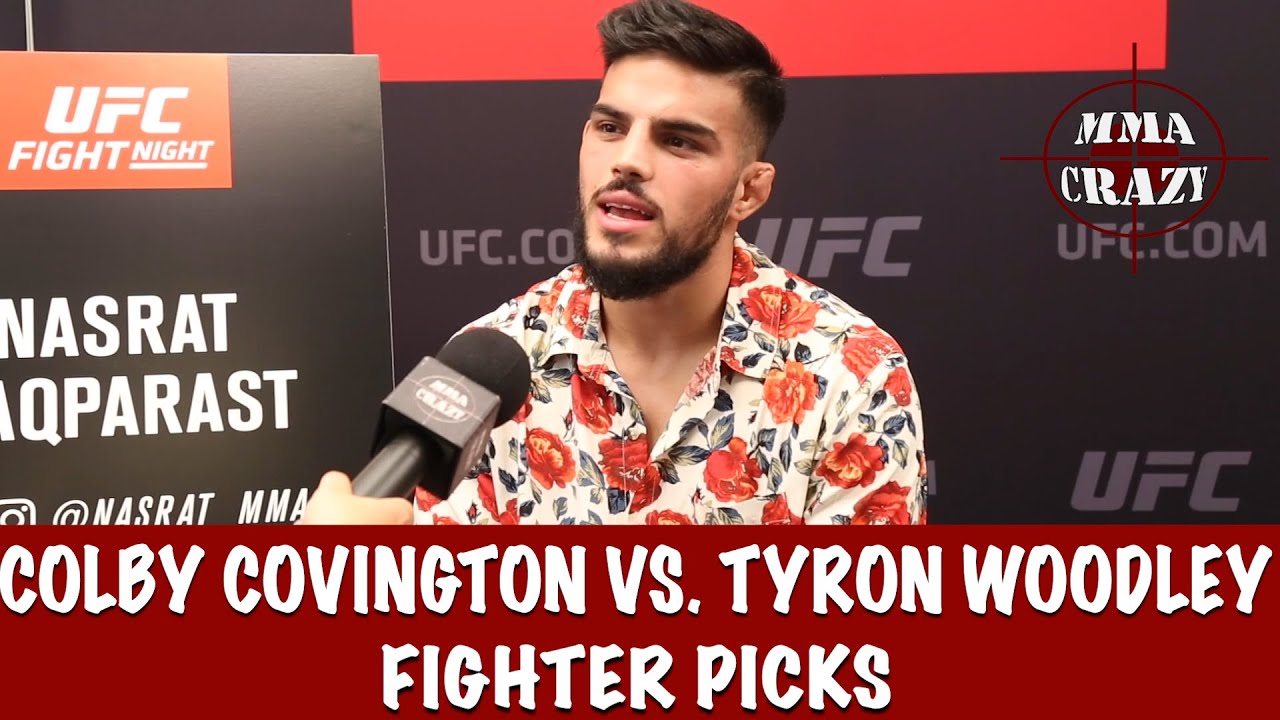 Colby Covington vs. Tyron Woodley Fighter Picks for UFC Vegas 11 background