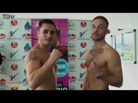 Weigh-in Matty Fagan v Lee Hallett