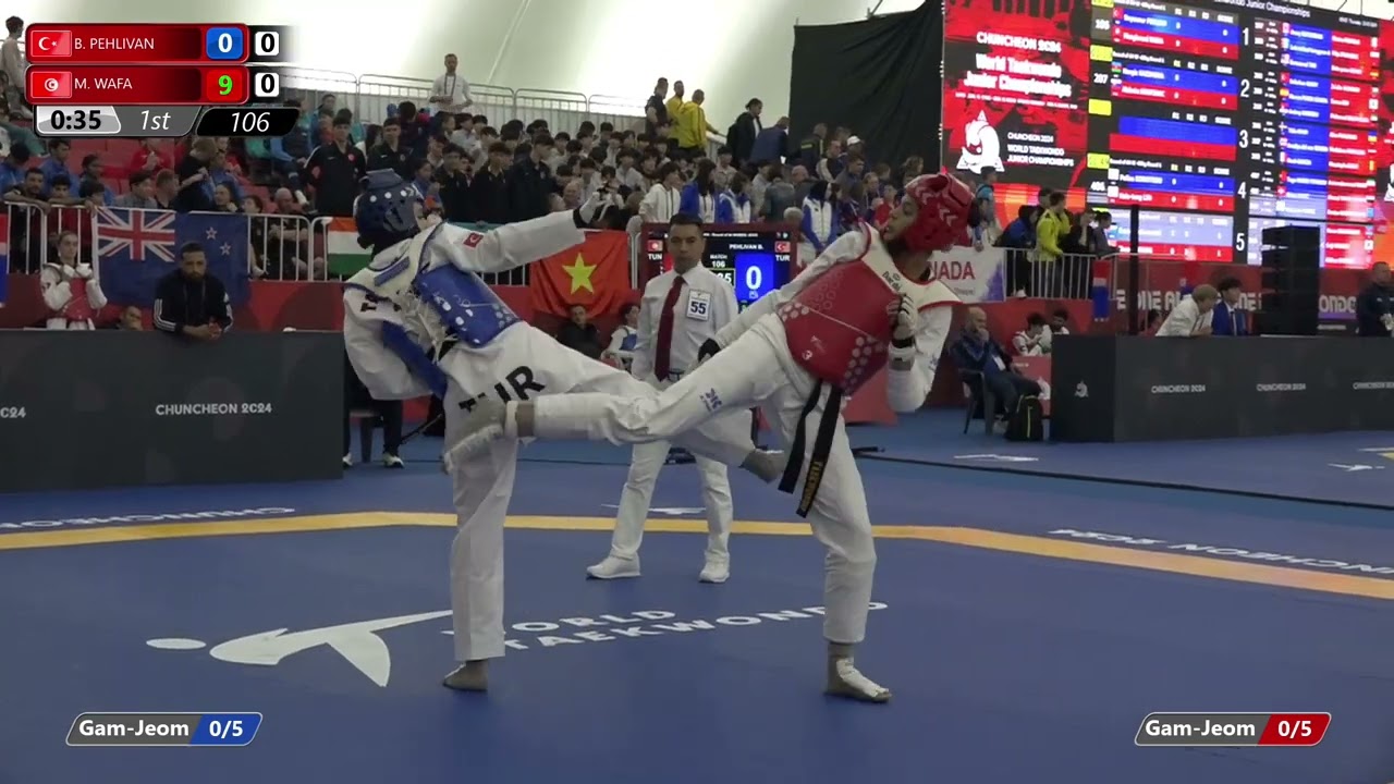 106 Round of 64 Women 63kg TUR B PEHLIVAN TUN M WAFA