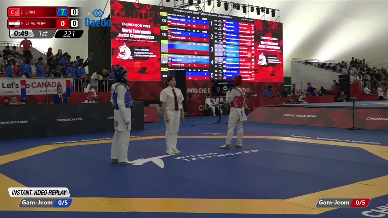 221 Round of 16 Women 68kg TUR D SIRIN EGY N EHAB AHM background