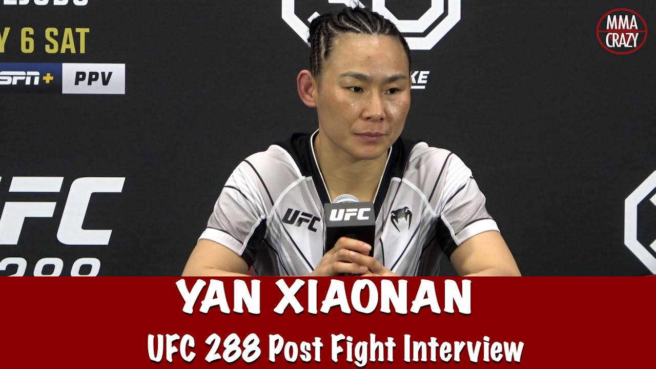 Yan Xiaonan “My goal is the championship” & talks KO over Jessica Andrade at UFC 288 background