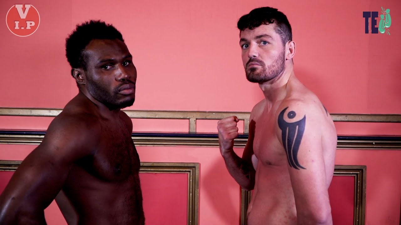 JAMES MCCARTHY v SERGE AMBOMO WEIGH-IN FOR VIP'S FRIDAY NIGHT SHOW IN LIVERPOOL (15.10.21)