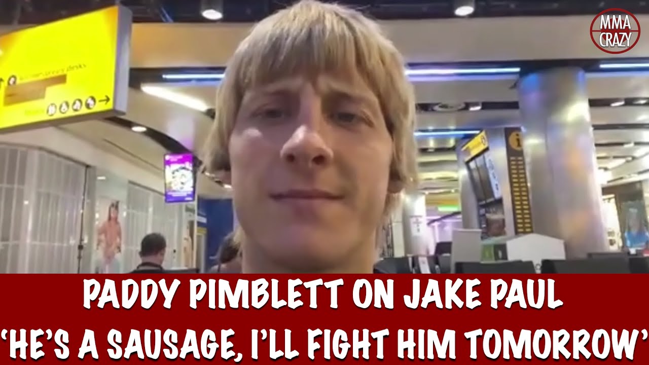 Paddy Pimblett on Jake Paul ‘He’s a sausage, I’ll fight him tomorrow” background