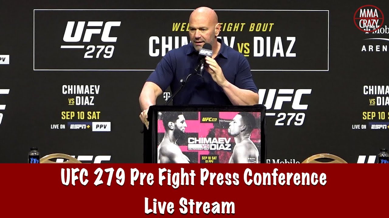 UFC 279: Chimaev vs. Diaz Pre Fight Press Conference Live Stream background
