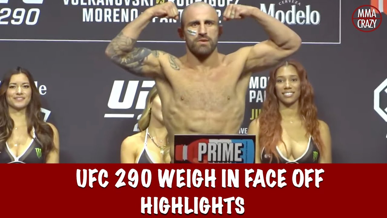 Full UFC 290 Weigh in Face Off Highlights