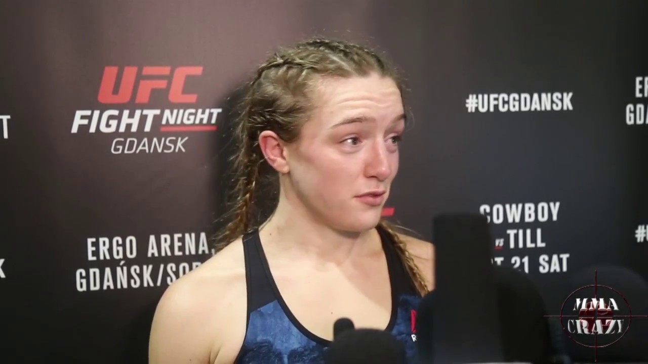 Aspen Ladd talks TKO win over Lina Lansberg at UFC Fight Night Gdansk