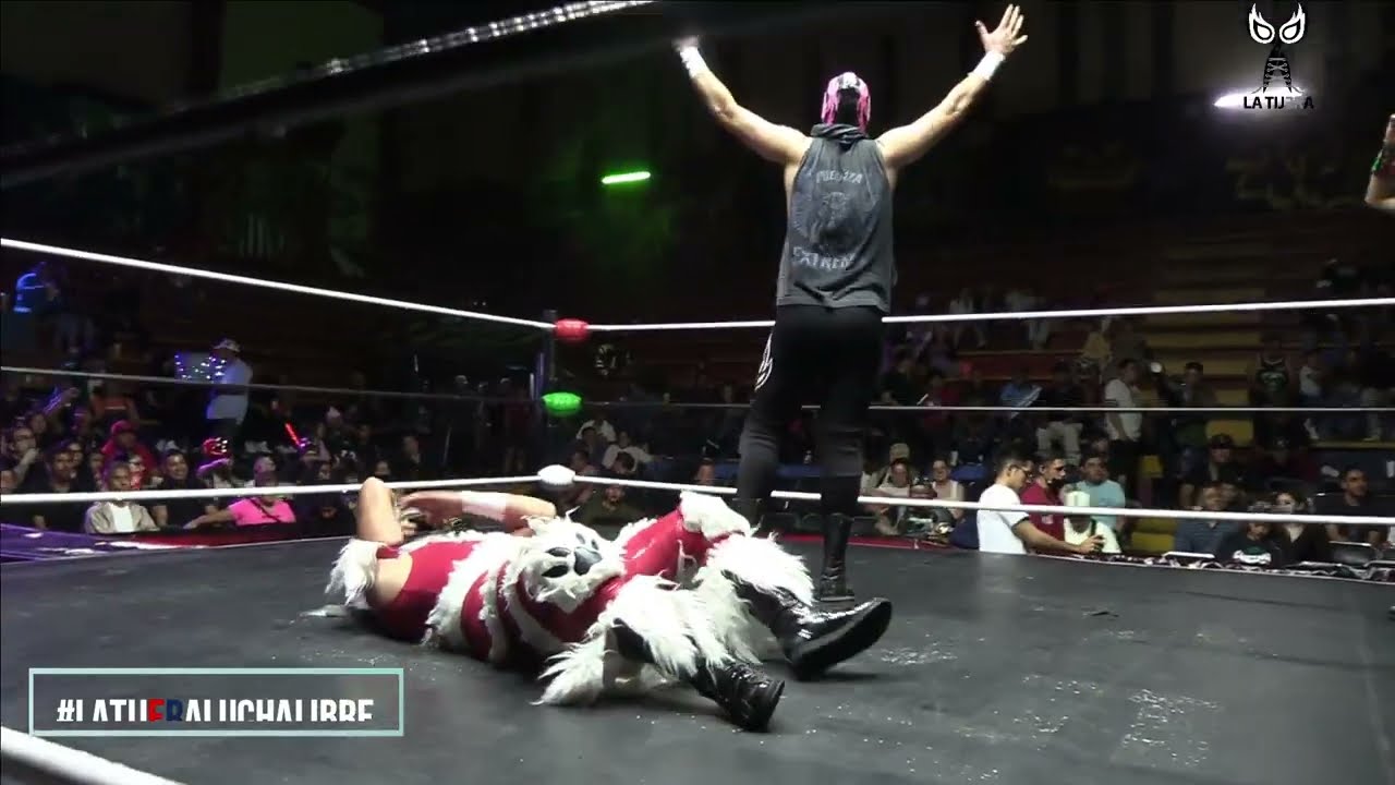 Relevos sencillos Lobito I y Lobito II Vs Hijo de Mr. Niebla y Dinamic Fly en la Arena Neza background