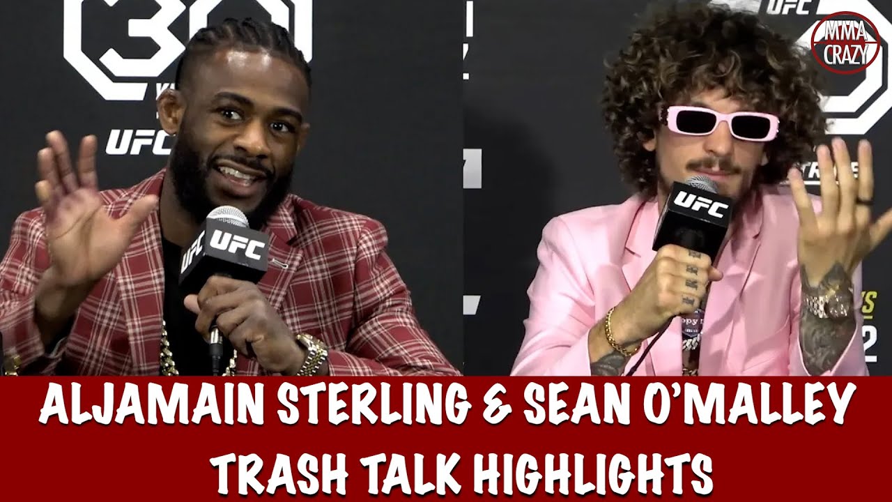 Aljamain Sterling vs. Sean O’Malley UFC 292 Trash Talk Highlights background