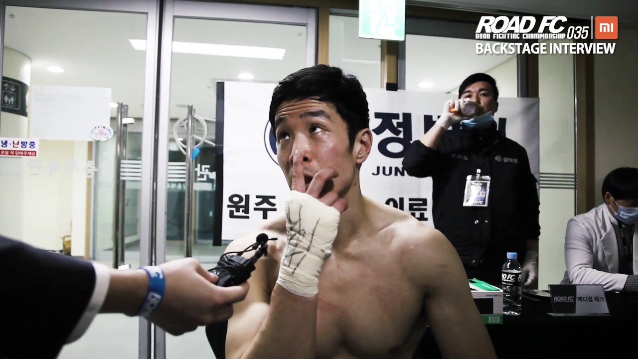 XIAOMI ROAD FC 035 BACKSTAGE INTERVIEW LEE EUN-SOO