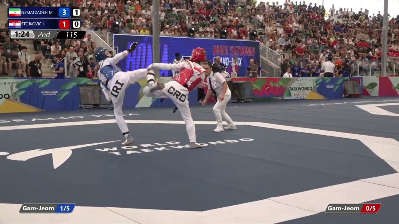 115 Round of 16 WOMEN W 49KG IRI NEMATZADEH M CRO STOJKOVIC L