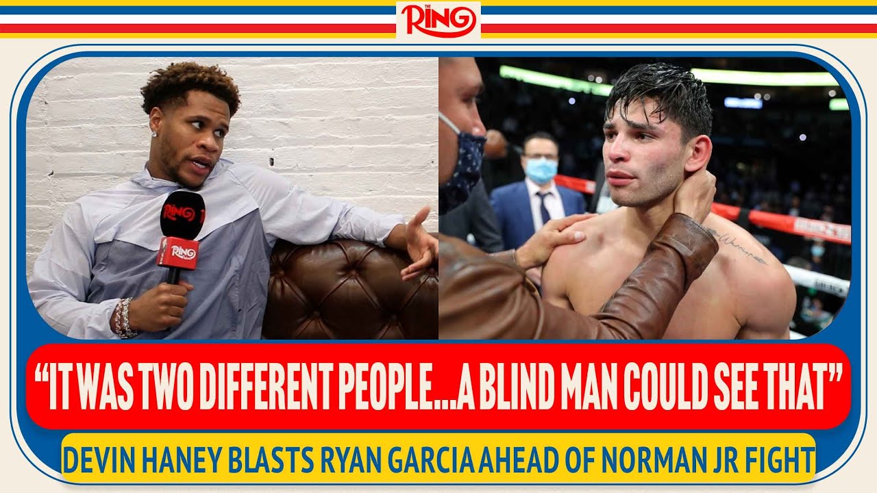 "A BLIND Man Could See It!" Devin Haney SLAMS Ryan Garcia, "A Totally Different Person" Off PEDS