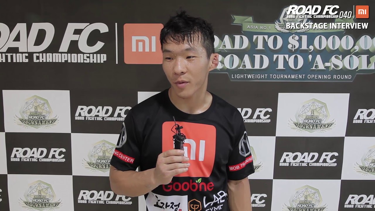 XIAOMI ROAD FC 040 PARK DAE-SEONG(박대성) BACKSTAGE INTERVIEW background