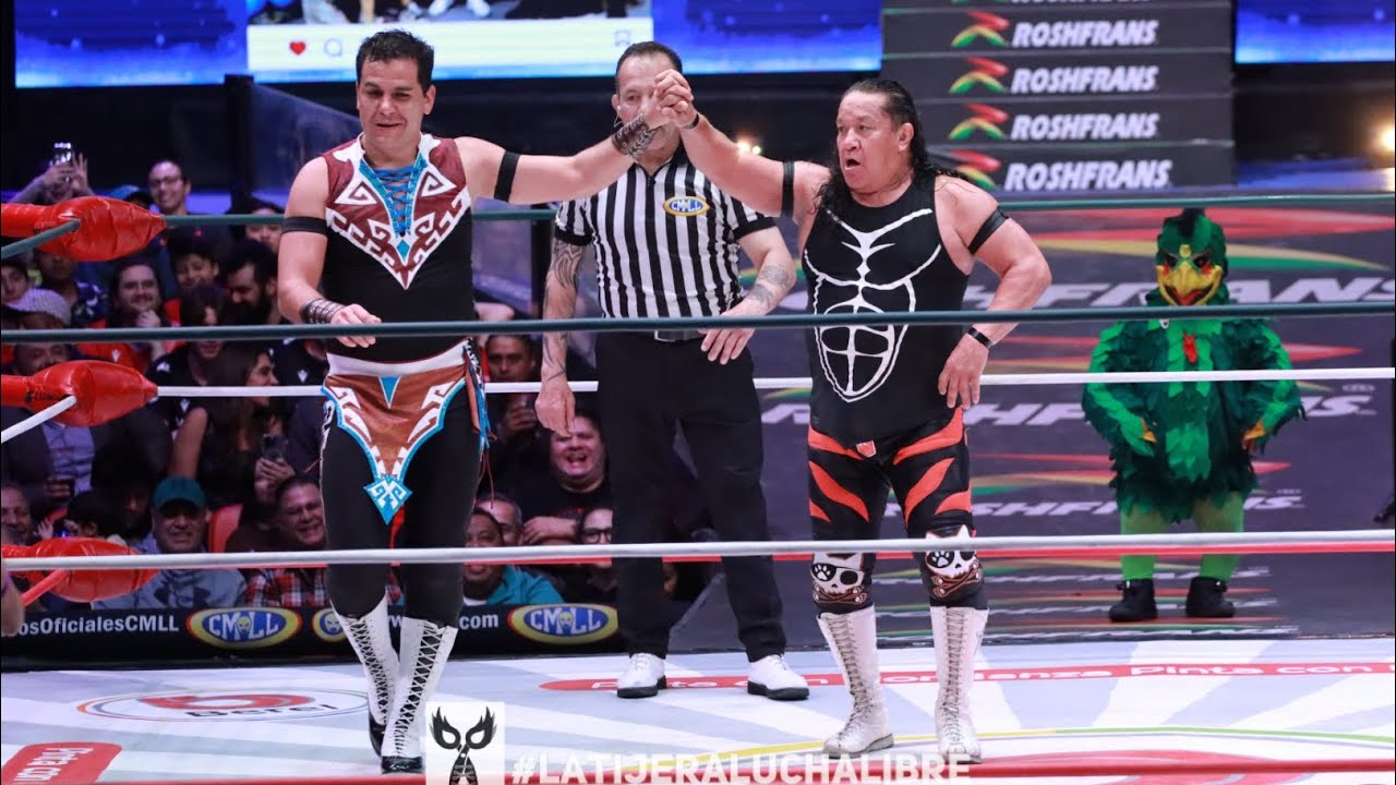 Dulce Gardenia, Rey Cometa y Capitán Suicida Vs Felino, Felino Jr y Rey Bucanero background