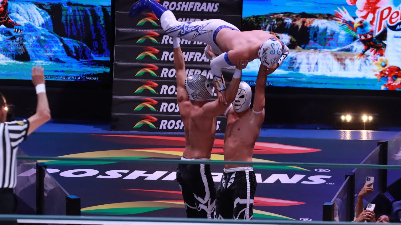 Reporte CMLL: Calavera Jr. I y II Vs Stigma y Rayo Metálico background