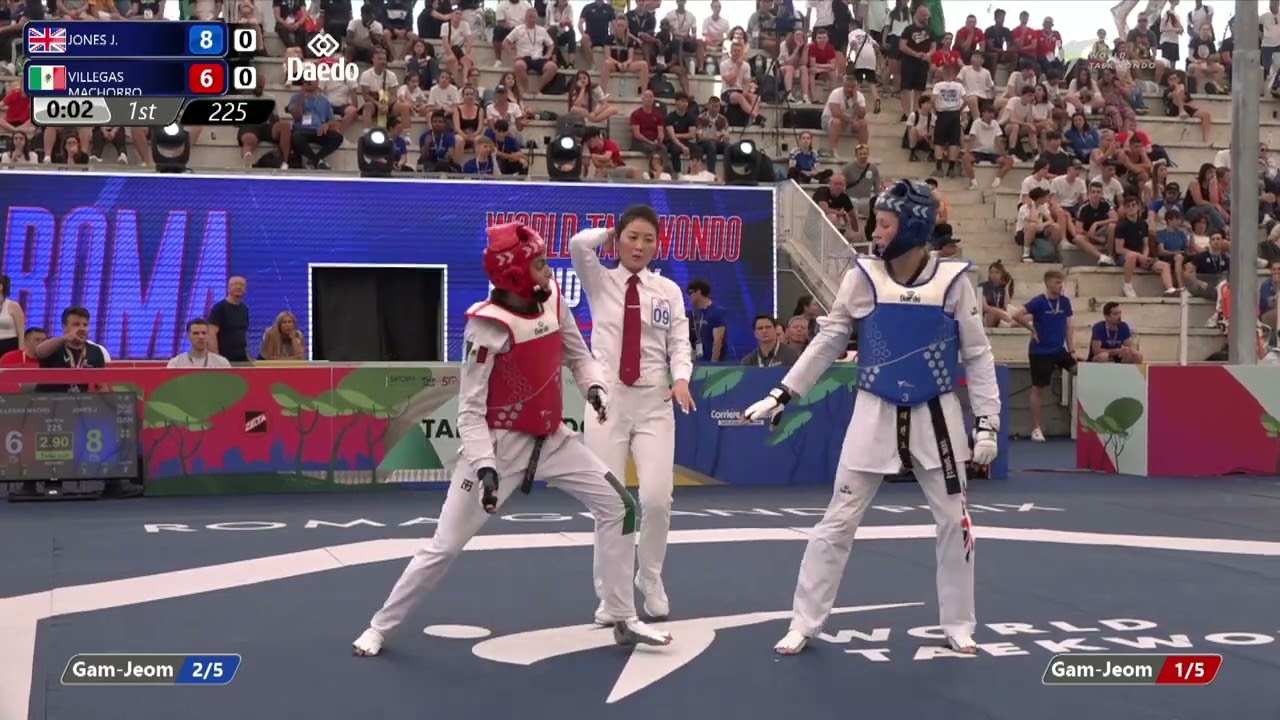 225 Quarterfinals WOMEN W 57KG GBR JONES J MEX VILLEGAS MACHORRO background