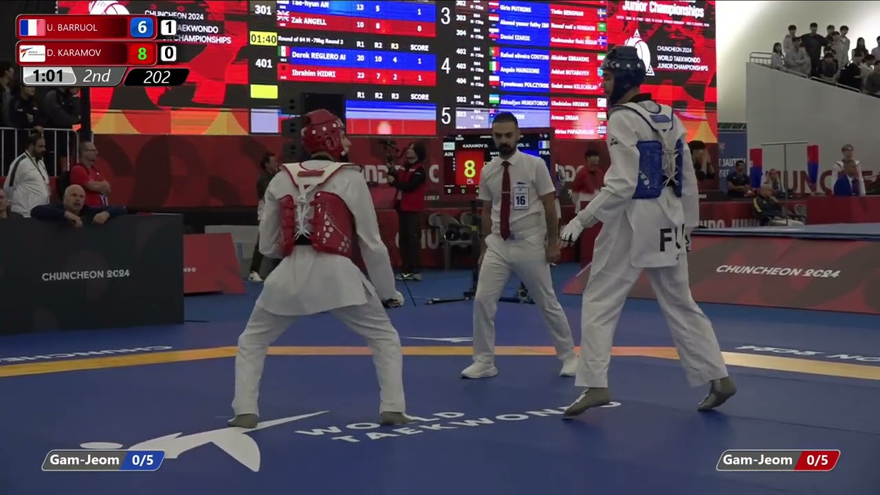202 Round of 64 Men 73kg FRA U BARRUOL AIN D KARAMOV
