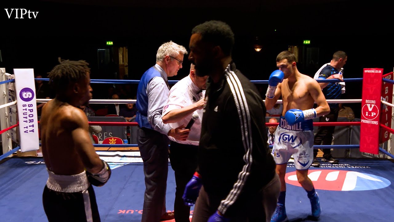 Connor Coghill v Darryl Tapfuma on VIP's show at Hull City Hall on 15.04.2023 background