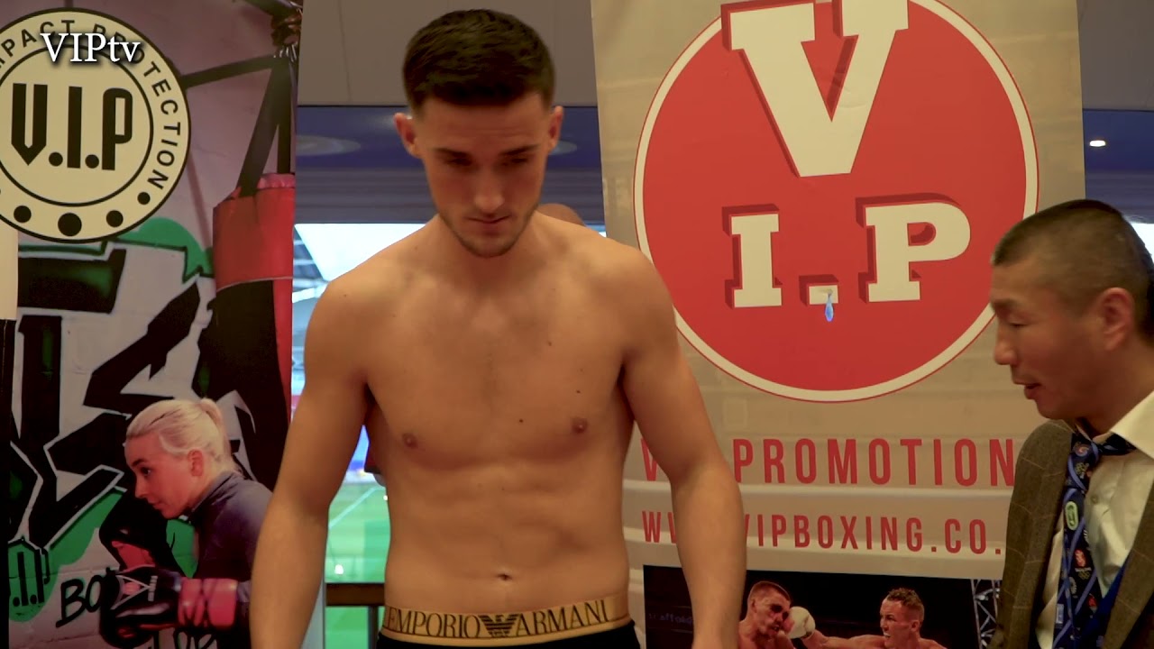 Owen Kirk v Danny Little weigh-in for VIP's Bolton show on Saturday