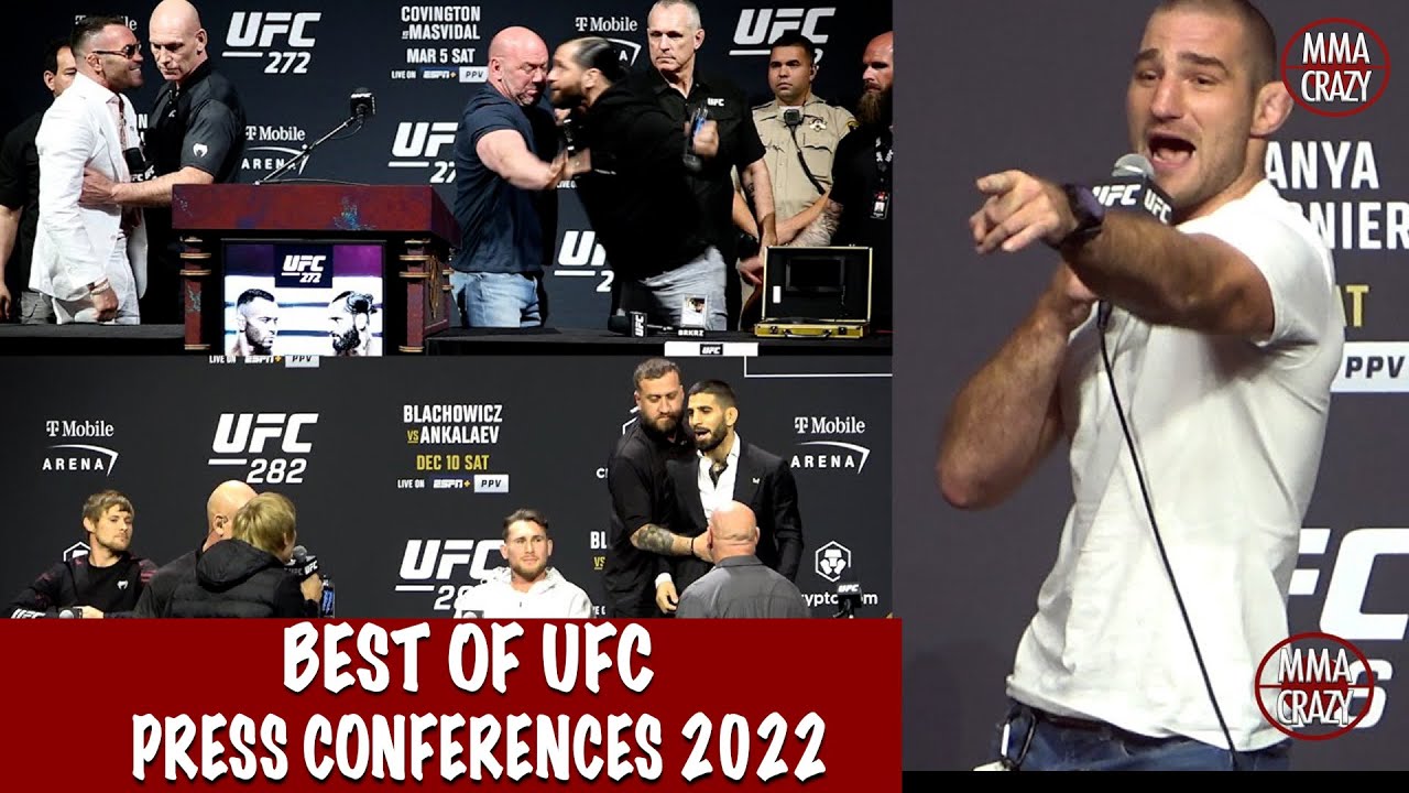 Best UFC Press Conference Highlights of 2022 background