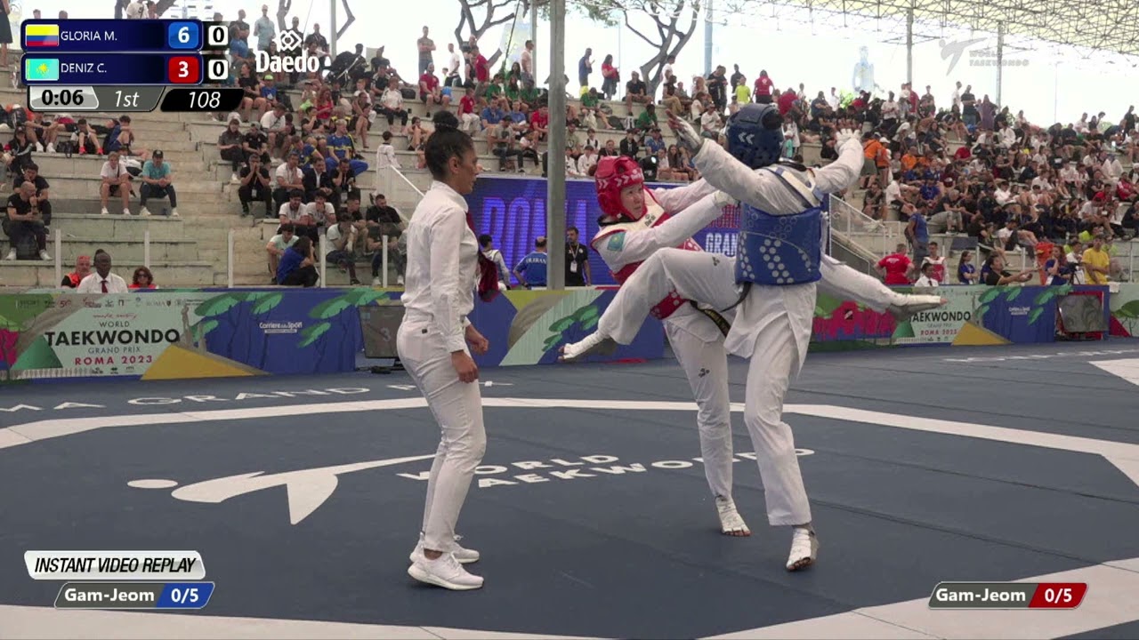 108 R32 Women +67kg COL GLORIA Mosquera KAZ DENIZ Cansel