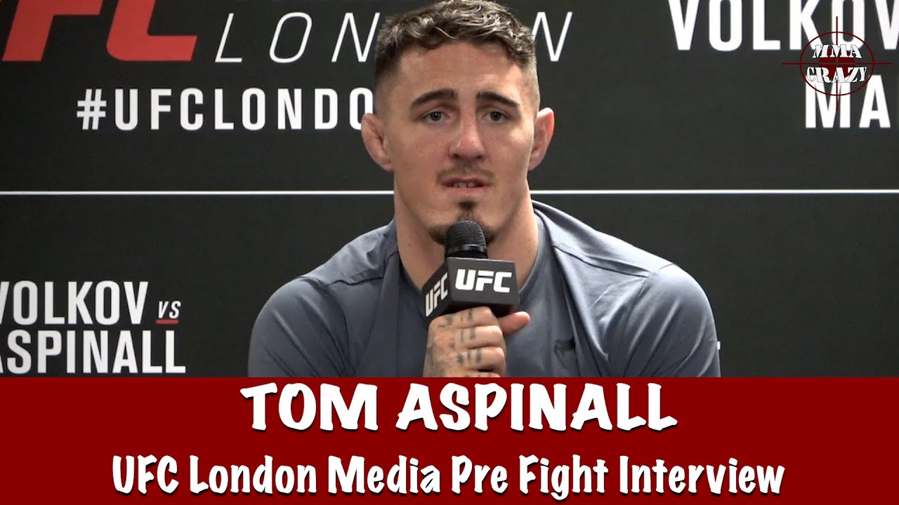 Full Tom Aspinall UFC London Pre Fight Interview ‘If I punch him he will go down’ background